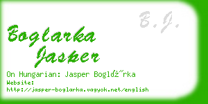 boglarka jasper business card